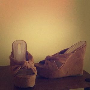 Wedges color beige size 6